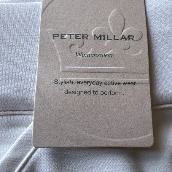 NWT Women's Peter Millar White Performance Golf Skort Size M - Picture 5 of 6